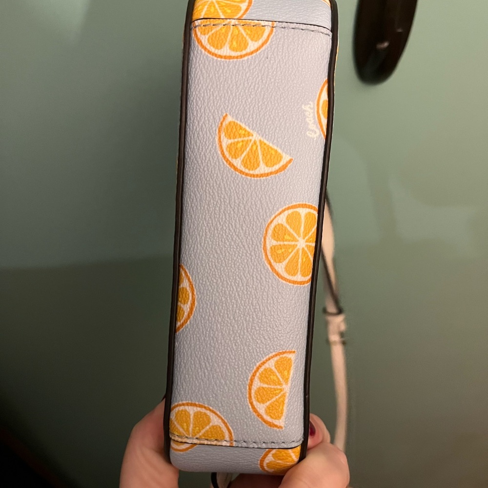 Coach Orange Print Crossbody Bag - Picture 8 of 9